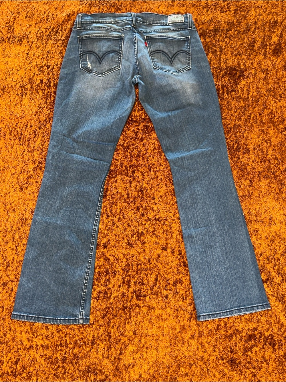 Levi's Women's Boot Cut Jeans in Faded Blue Denim - Picture 6 of 10